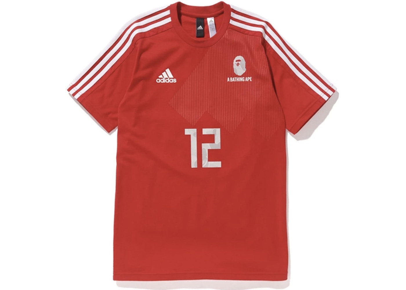 Bape x Adidas World Cup 2018 Winning Collection Football Top Red