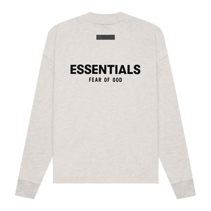 Fear Of God Essentials L/S T-Shirt (SS22)- Light Oatmeal