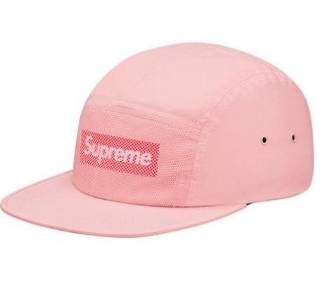 Supreme Front panel mesh camp cap - Pink