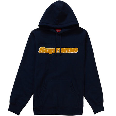 Supreme Chenille Hooded Sweatshirt- Blue