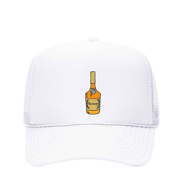 Henny Bottle Mesh Back Trucker Hat