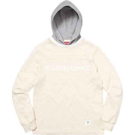 SUPREME Hooded Waffle Ringer - Natural