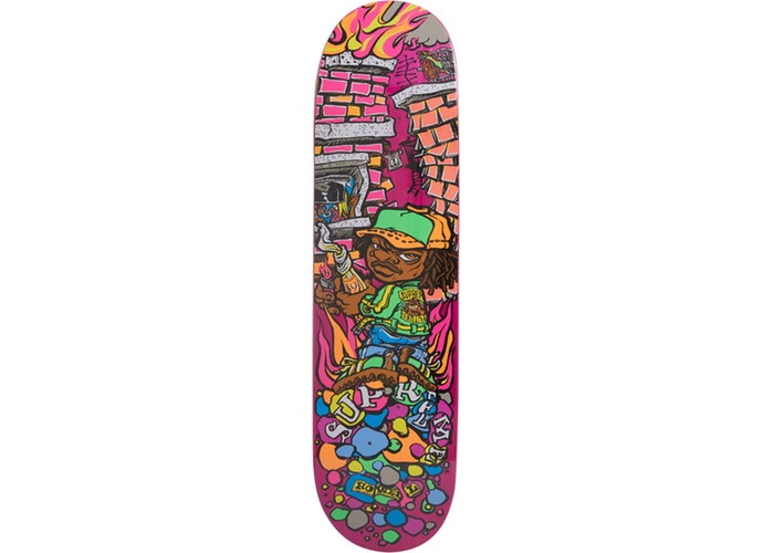 Supreme Molotov Kid Skateboard- Pink