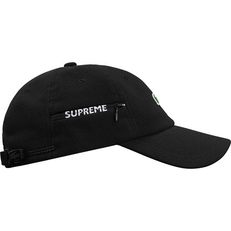 Supreme LACOSTE Pique 6-Panel= Black