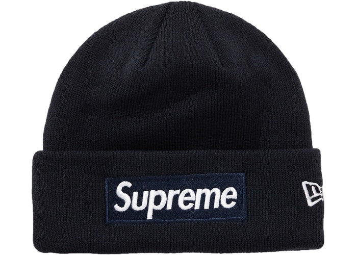 Supreme New Era Box Logo Beanie (FW18)- Navy