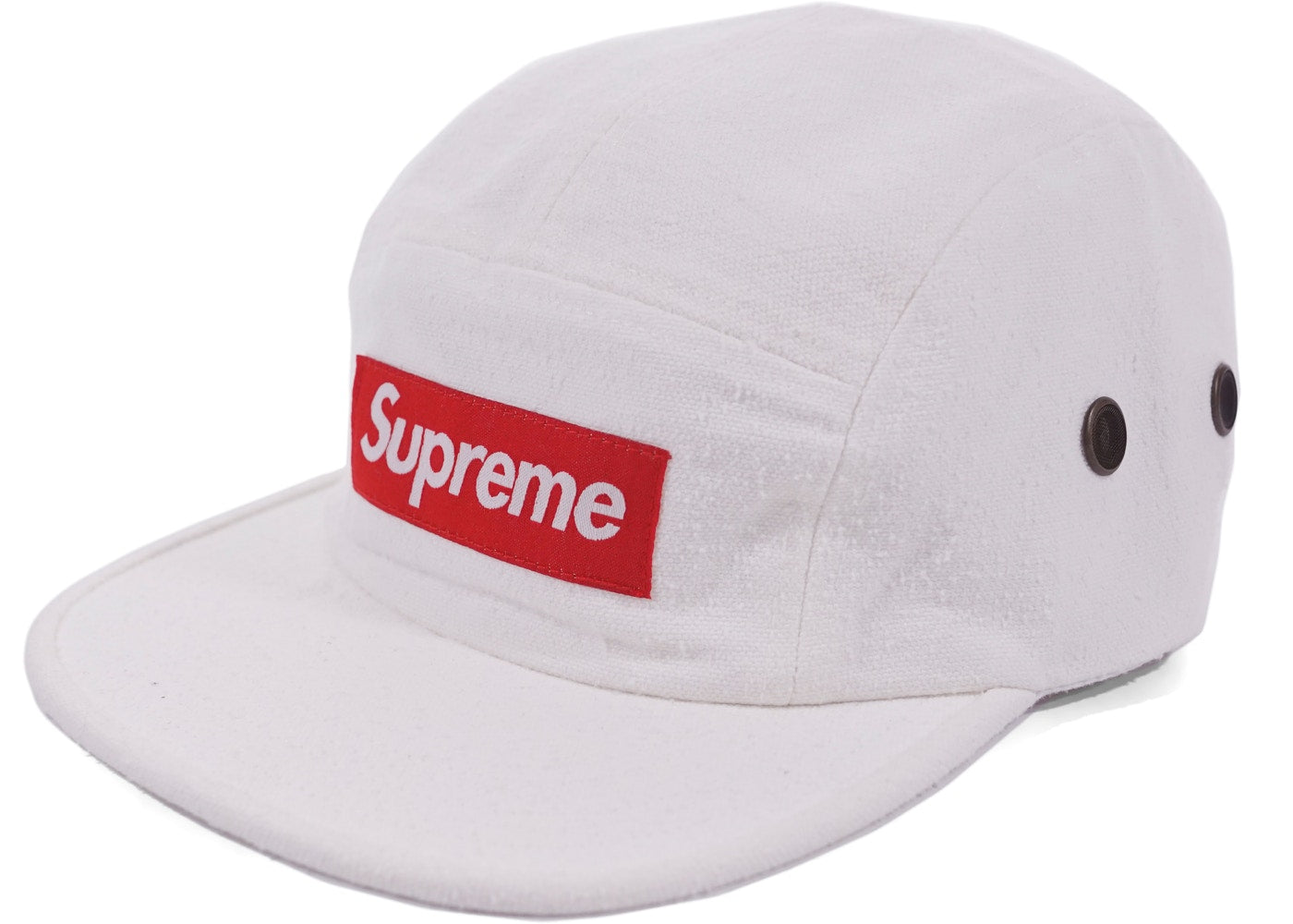 Supreme Napped Canvas Camp Cap- White