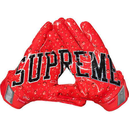 Supreme Nike Vapor Jet 4.0 Football Gloves- Red