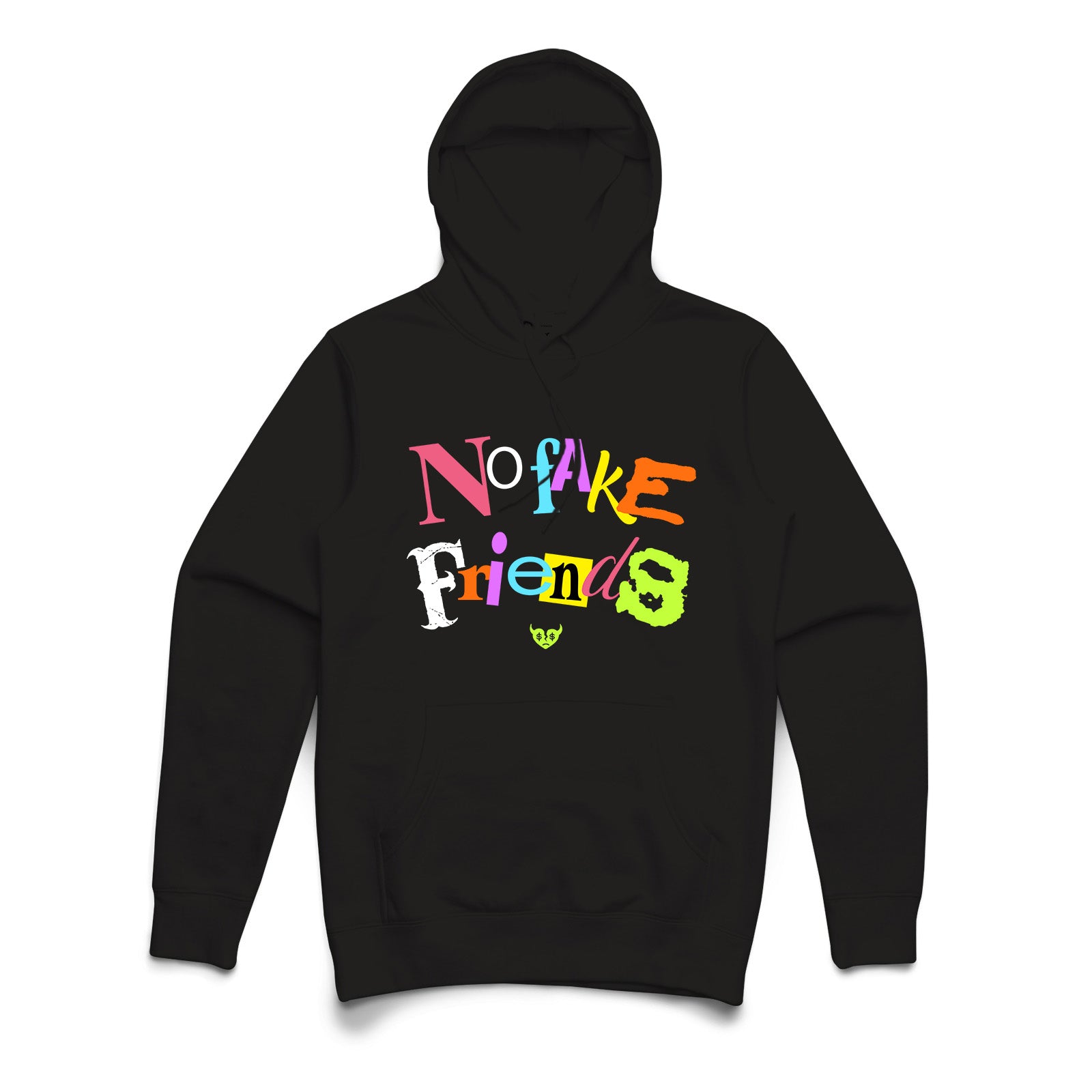 No Fake Friends Hoodie Black