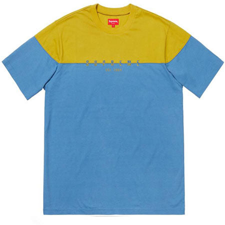 Supreme Split Logo S/S Top- Periwinkle