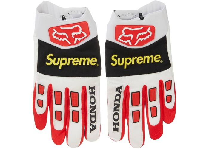 Supreme Honda Fox Racing Gloves- Red