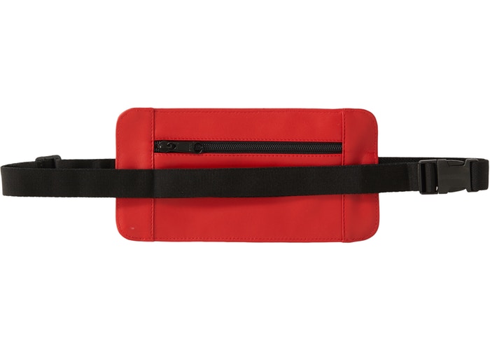 Supreme Leather Waist/Shoulder Pouch- Red