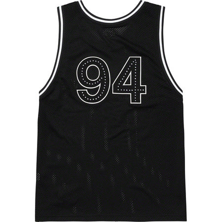 Supreme Rhinestone Basketball Jersey- Black