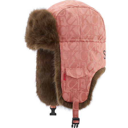 Supreme Fuck Jacquard Trooper Hat- Pink