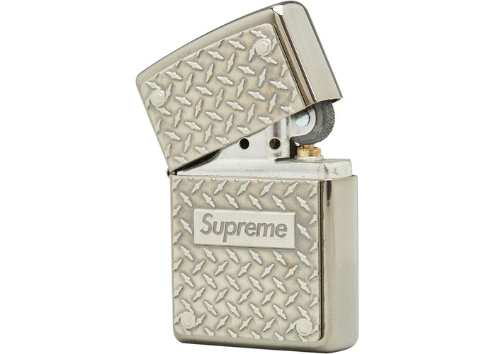 Supreme Diamond Plate Zippo- Metal