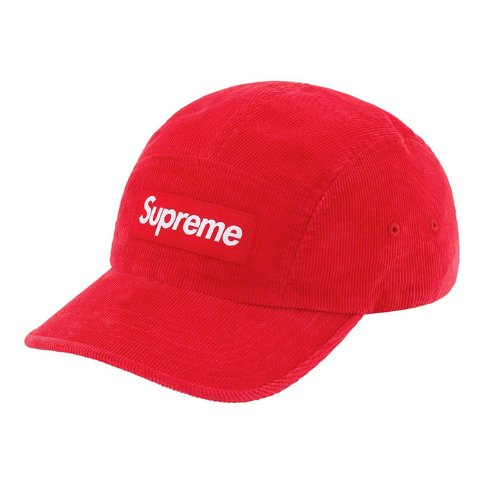 Supreme Fine Wale Corduroy Camp Cap- Red