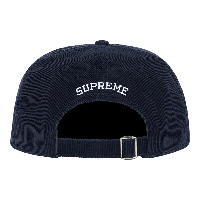 Supreme Fine Wale Corduroy S Logo 6-Panel- Navy