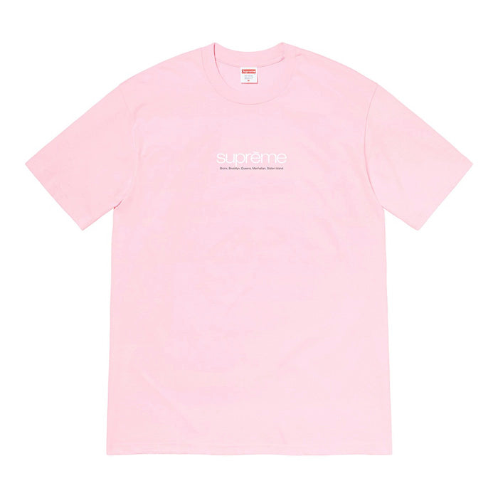 Supreme Five Boroughs Tee- Light Pink