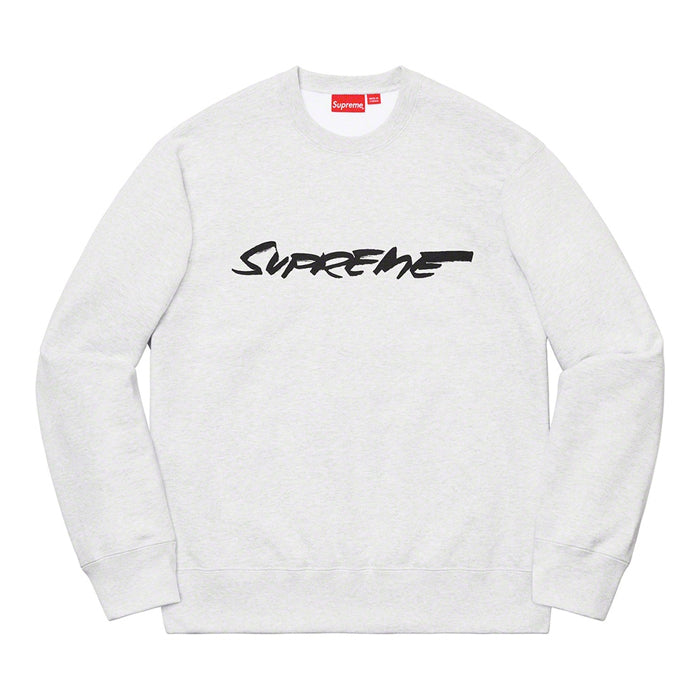 Supreme Futura Logo Crewneck- Ash Grey