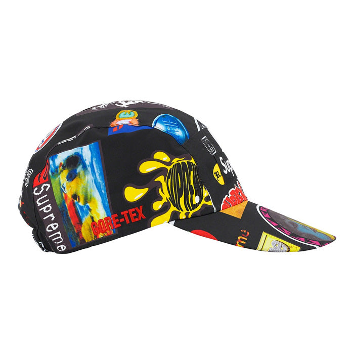 Supreme GORE-TEX Long Bill Camp Cap- Black Stickers