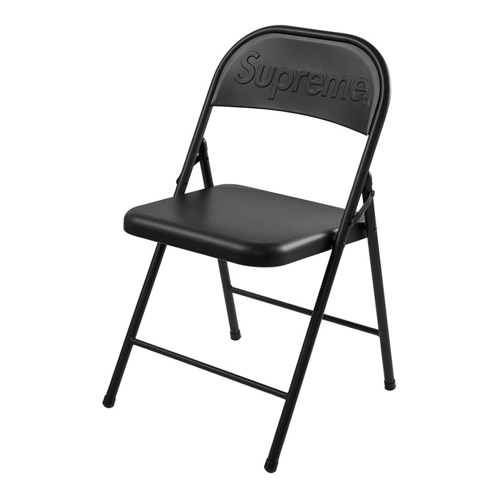 Supreme Metal Folding Chair- Black
