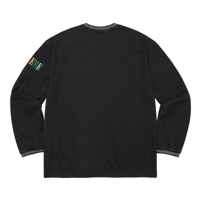 Supreme Multi Color Logo L/S Top- Black