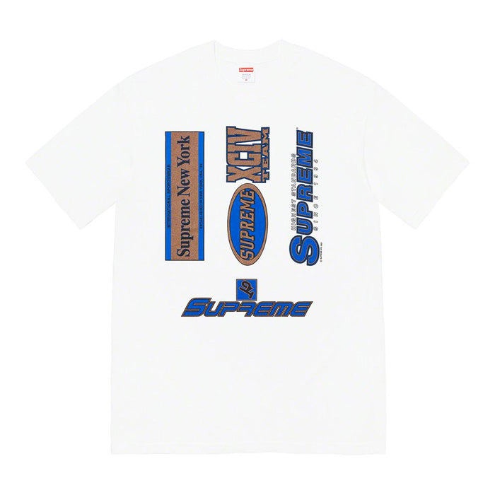 Supreme Multi Logos Tee- White