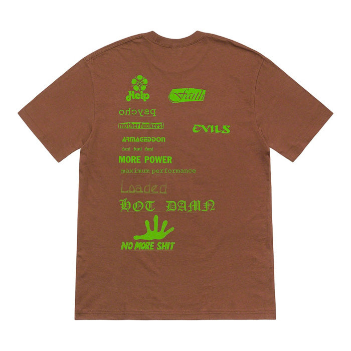 Supreme No More Shit Tee- Brown