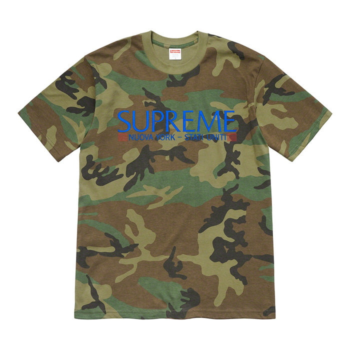 Supreme Nuova York Tee- Woodland Camo