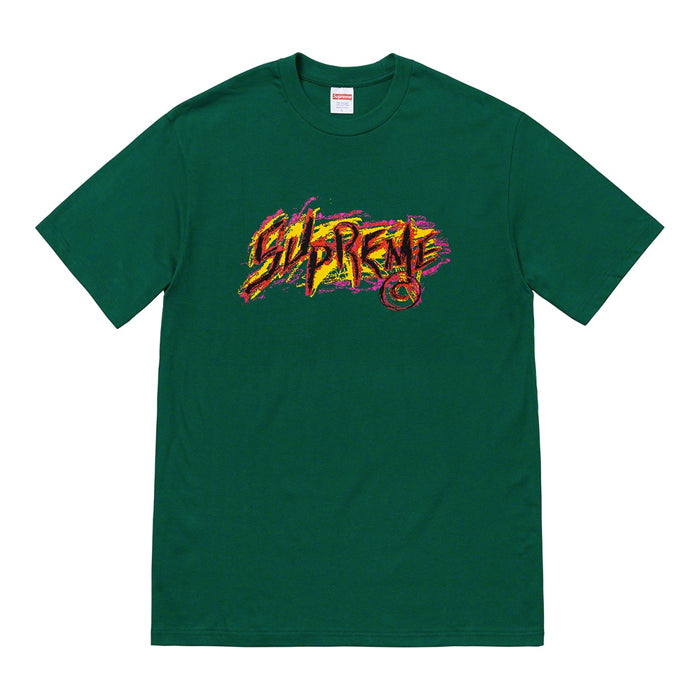 Supreme Scratch Tee- Dark Green