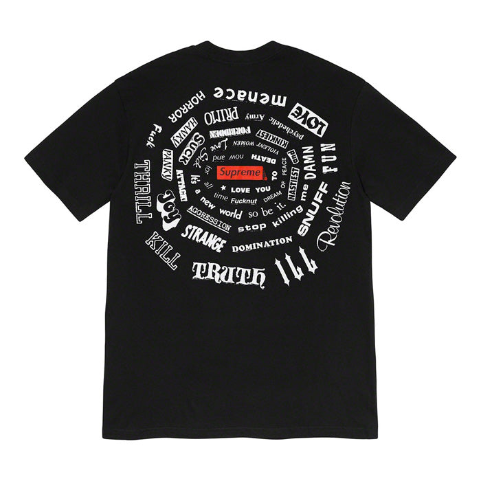 Supreme Spiral Tee- Black