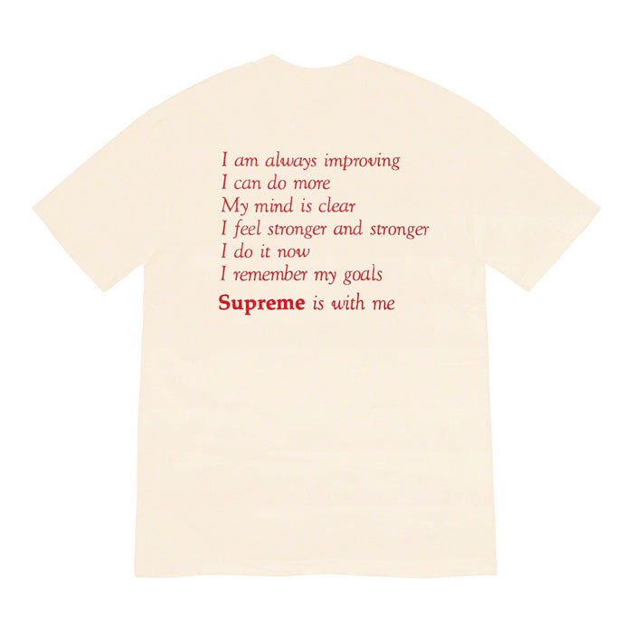 Supreme Stay Positive Tee- Natural