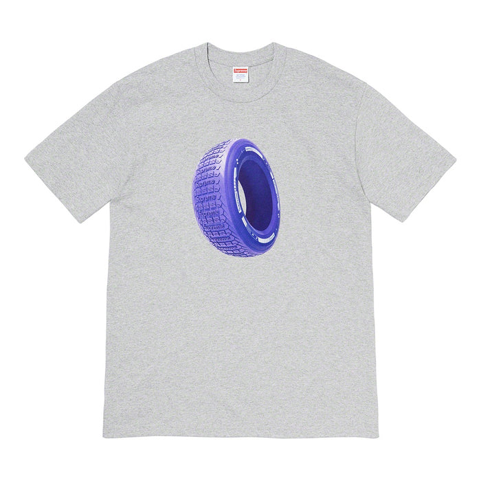 Supreme Tire Tee- Heather Grey