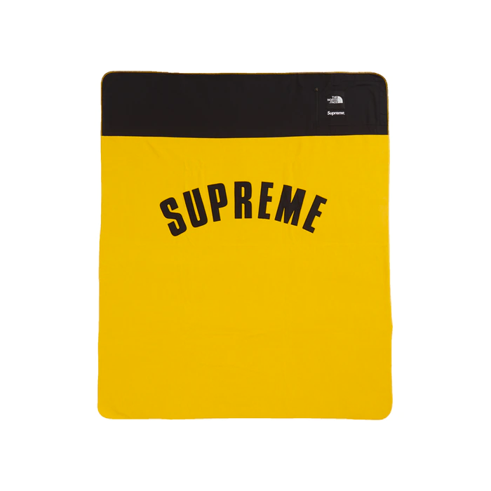 Supreme The North Face Arc Logo Denali Fleece Blanket Yellow