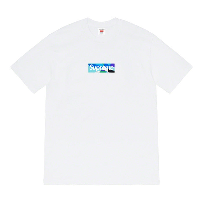 Supreme®/Emilio Pucci® Box Logo Tee- White/Blue