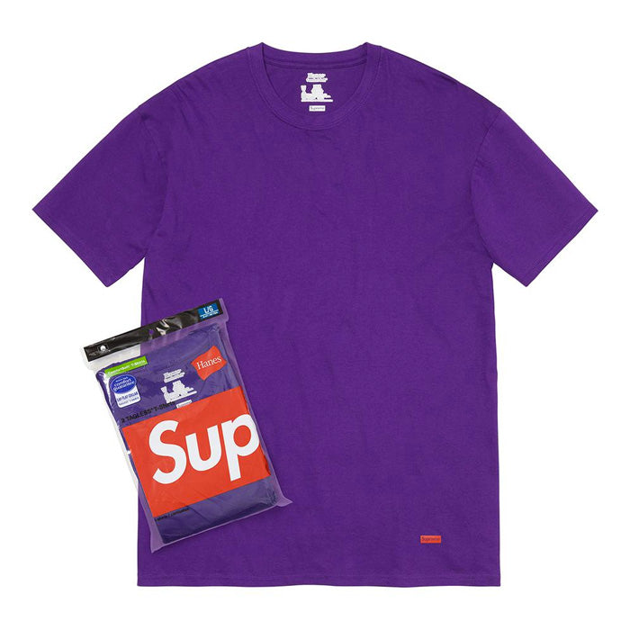 Supreme®/Hanes® Tagless Tees (2 Pack)- Purple