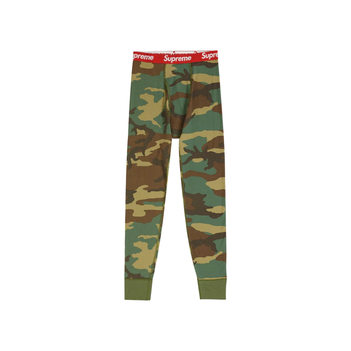 Supreme - Supreme/Hanes Thermal Pant (Woodland Camo)