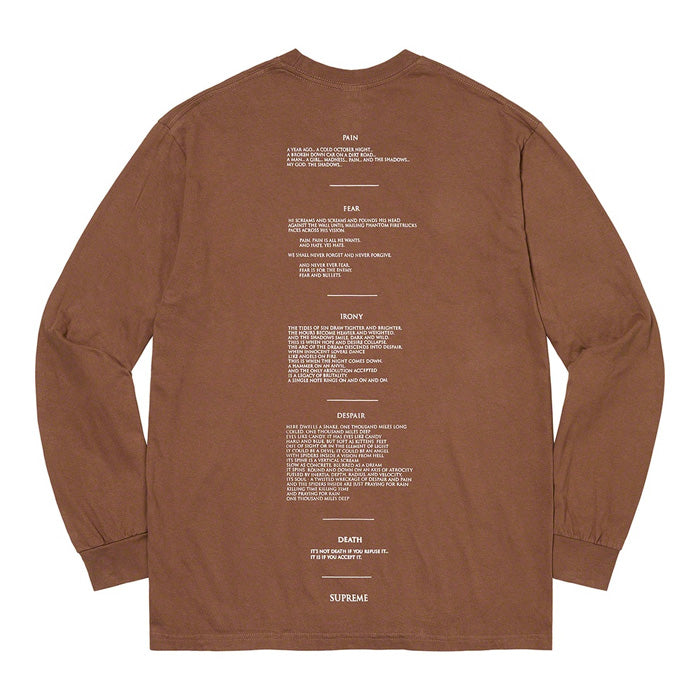 Supreme/The Crow L/S Tee- Brown