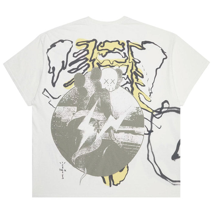 Travis Scott Cactus Jack + Kaws For Fragment Tee- Aged Yellow