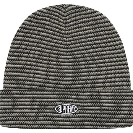 Supreme Zig Zag Stripe Beanie (FW19)- Black