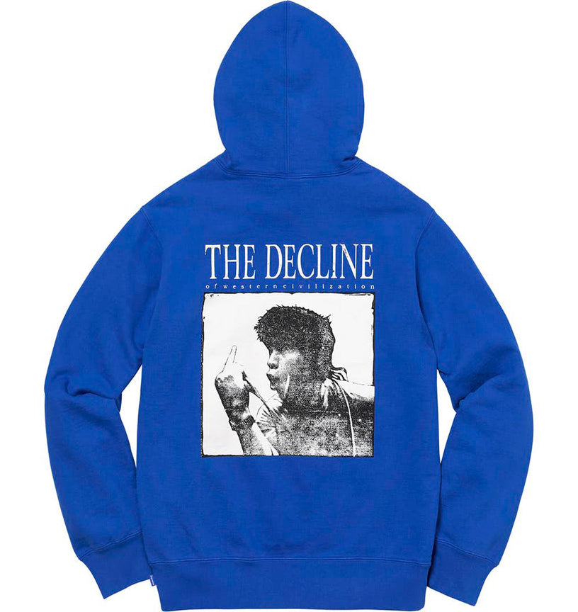 Supreme Decline Hooded Sweatshirt- Royal
