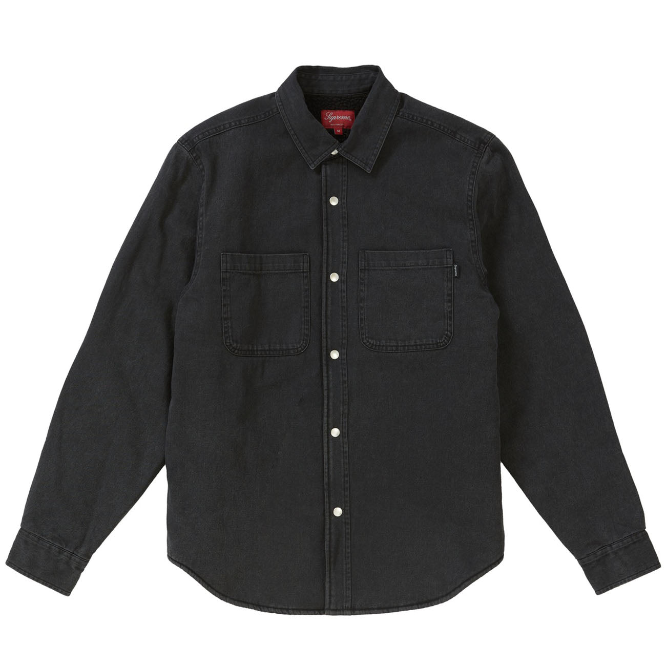 Supreme Sherpa Lined Denim Shirt- Black