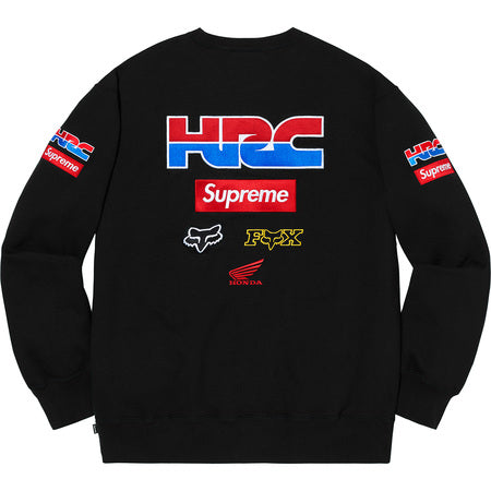 Supreme Honda Fox Racing Crewneck- Black