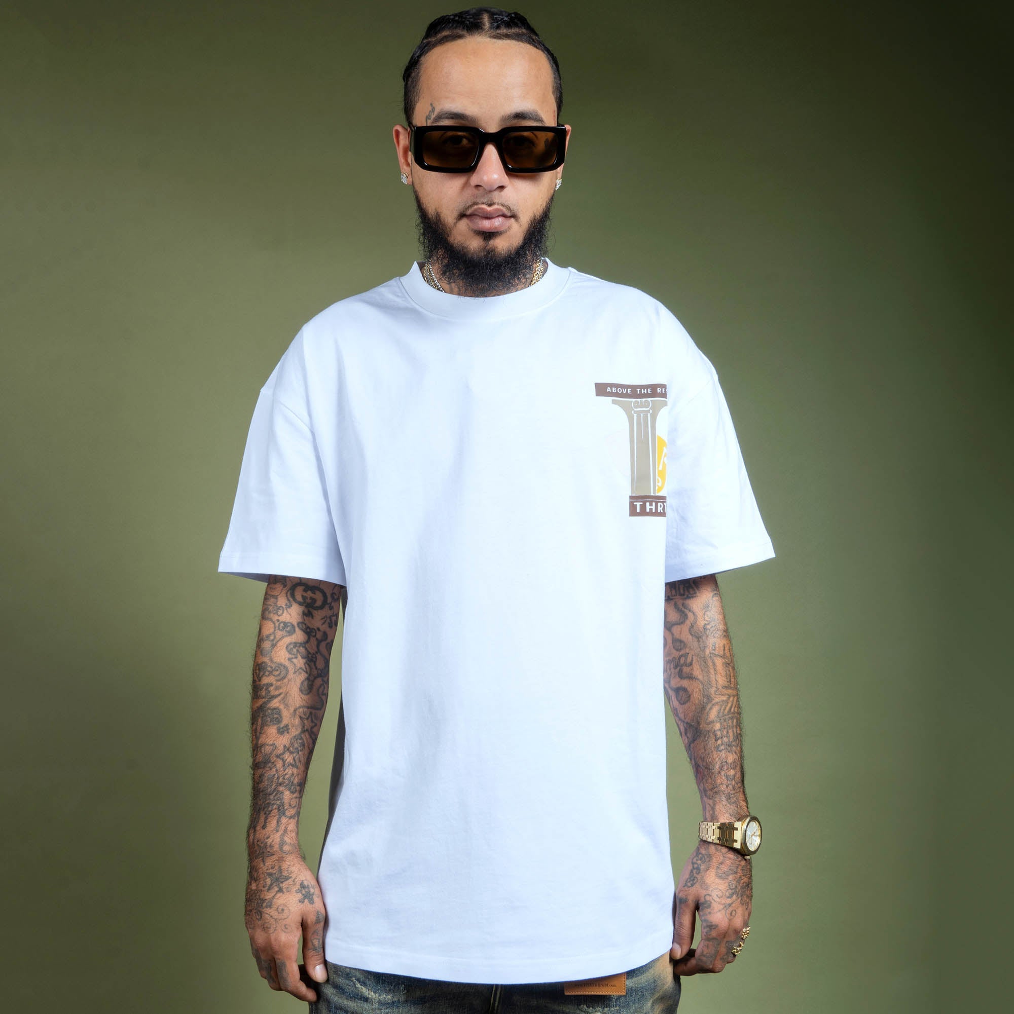 Mask LUX Heavy Weight Tee - White