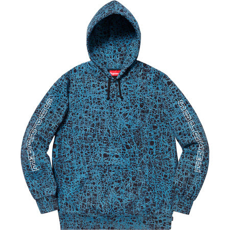 Supreme Marble Hoodie- Blue