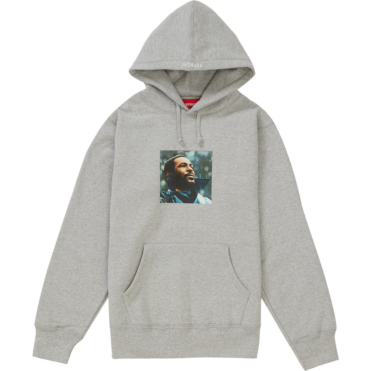Supreme Marvin Gaye Hooded Sweatshirt- Heather Grey