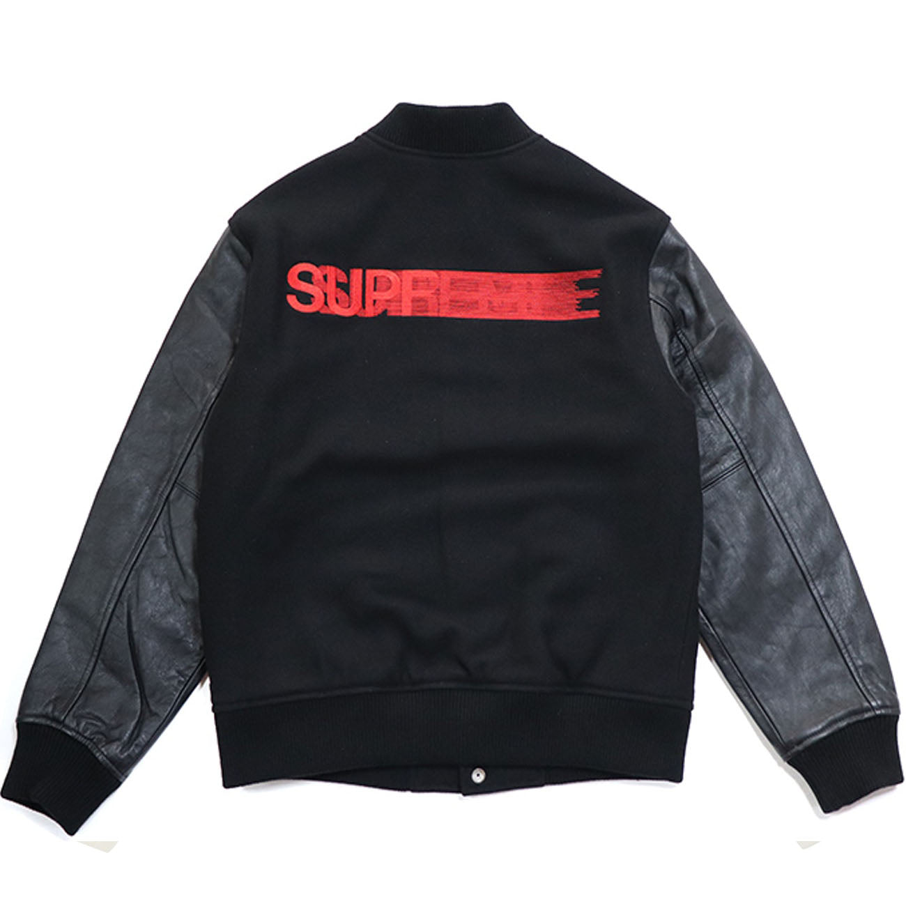 Supreme Motion Logo Varsity Jacket- Black