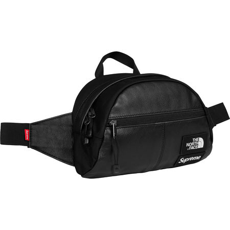 Supreme Northface Leather Waistbag - Black