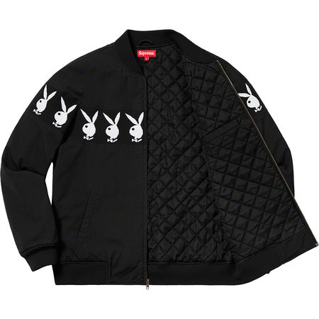 Supreme Playboy Crew Jacket- Black