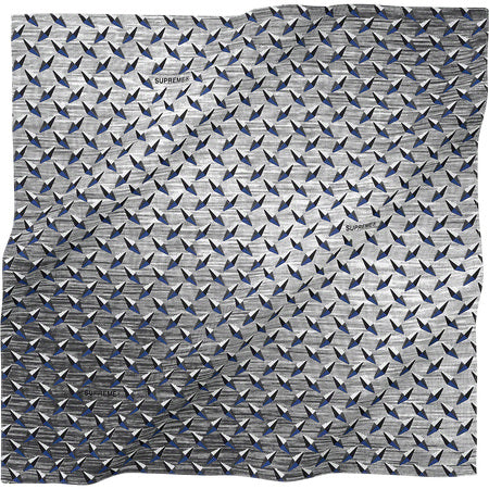 Supreme Diamond Plate Bandana- White