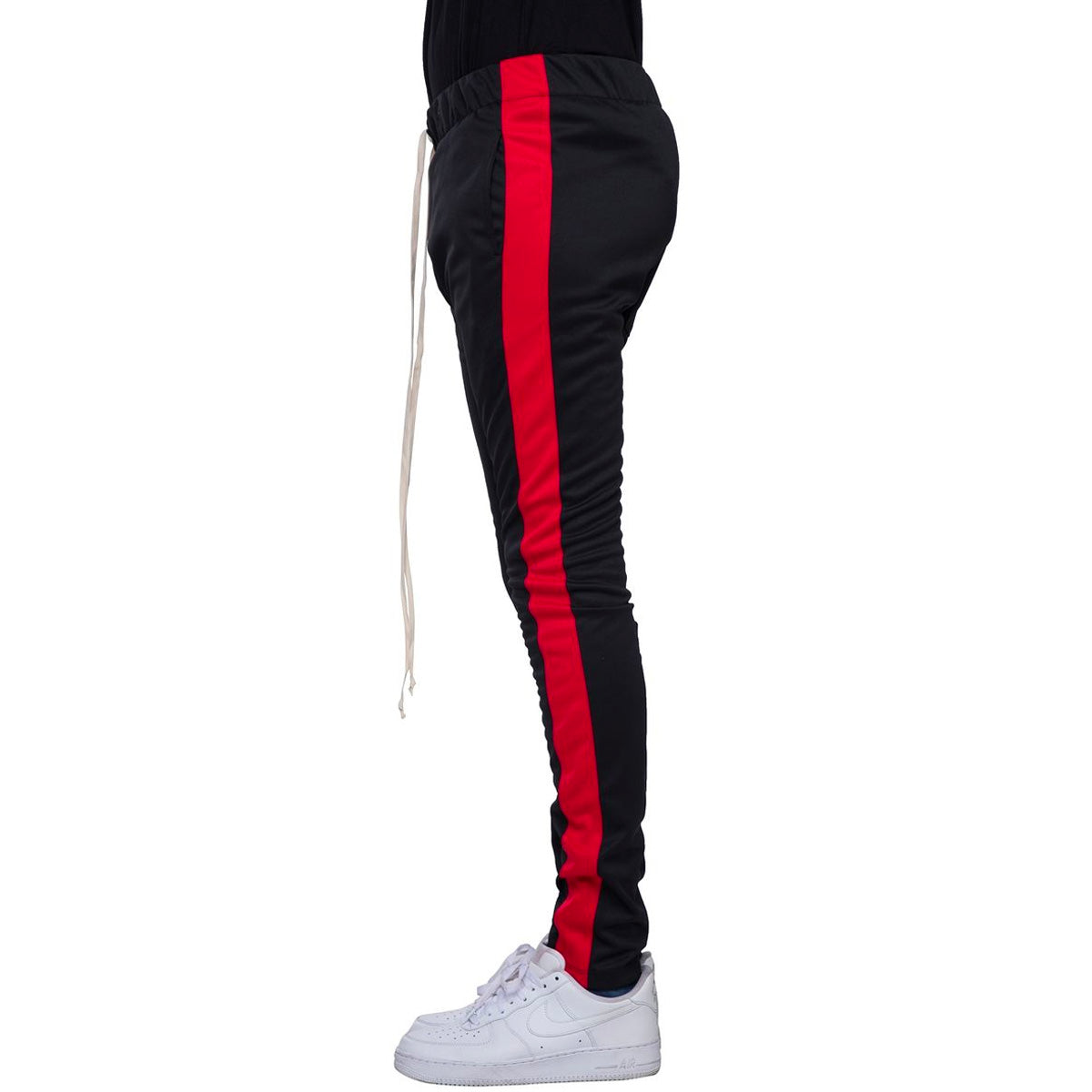 Slim Track Pants - Black / Red